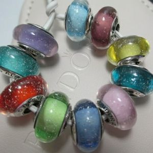 Pandora set of 10 Disney princess Muranos.